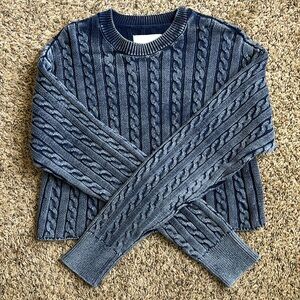 Aerie cotton cable knit sweater